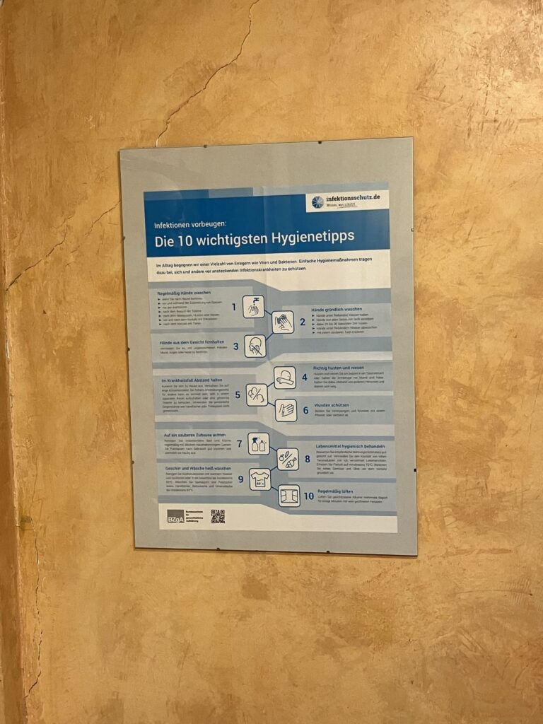 Belehrung in Hamburg - Hygienetipps